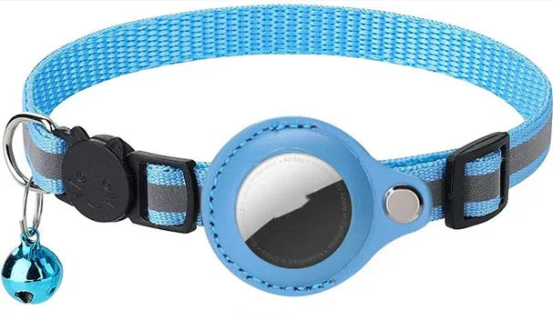 Collier Réfléchissant avec Support AirTag – Sécurité & Style pour votre Chien