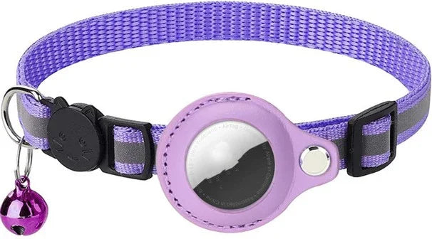 Collier Réfléchissant avec Support AirTag – Sécurité & Style pour votre Chien
