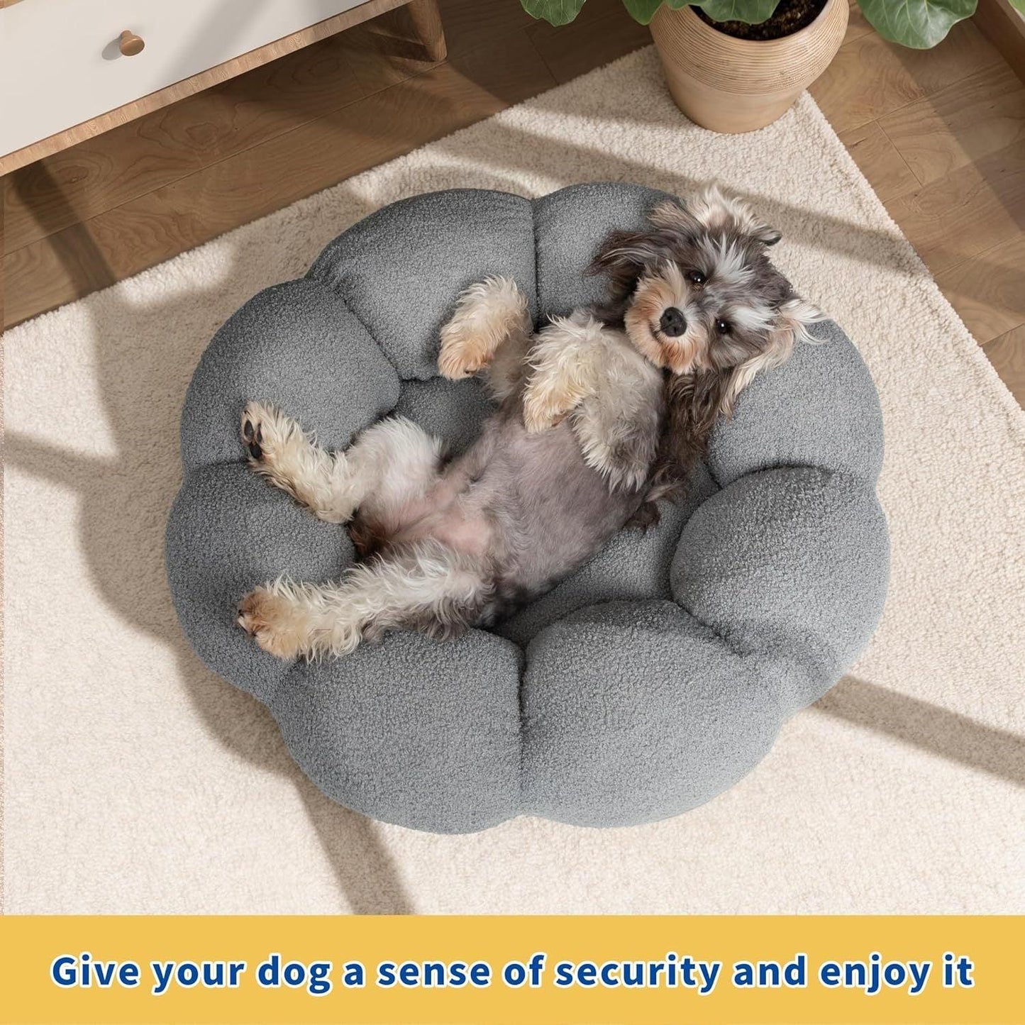 Panier Donut Apaisant pour Chien – Ultra Doux & Lavable